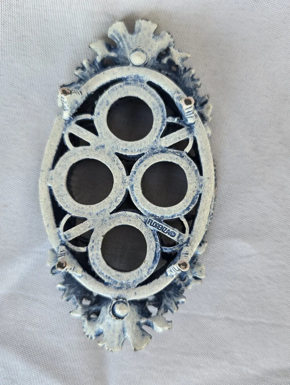 Vintage Florenza Filigree Footed Lipstick Holder 4 Slot